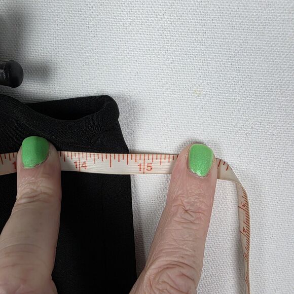 ARMANI COLLEZIONI ITALY 8 BLACK SILK CHIFFON FRILLED HEM SKIRT Witchy Whimsigoth - Picture 3 of 6